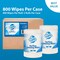 Touch Point TouchPoint Surface Cleaning Wipes Junior Roll, 2 Rolls x400 Wipes (8”x6”) WE92400TP-CS - alternate 7